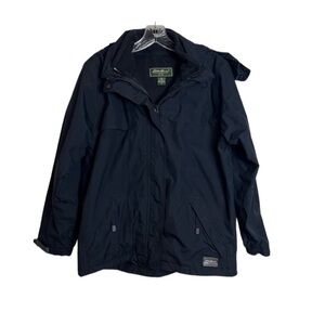 EDDIE BAUER Thick / Heavy Navy Blue Coat Size Med--Weatheredge Technology